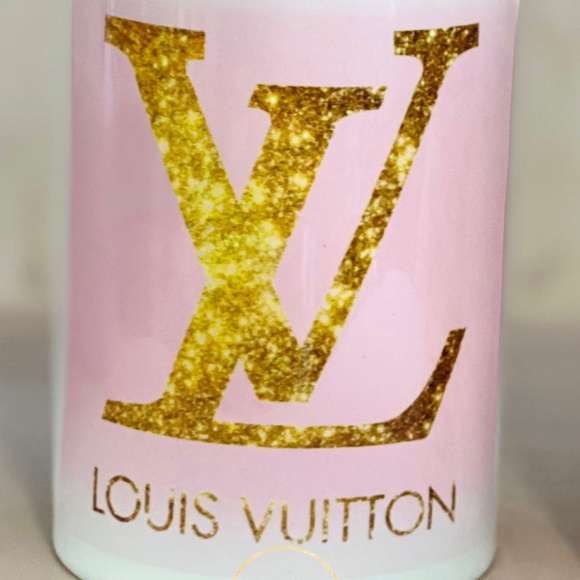 Designer Inspired Ceramic Makeup Brush Holder - BLACK Design - Picture 6 of 9